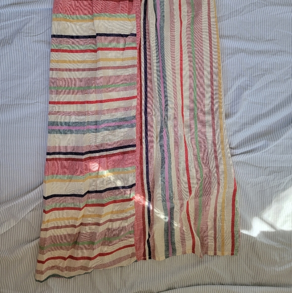 Keep In Touch Unique Striped Asymmetrical Skirt with Button Detail📌 FINAL PRICE - Picture 4 of 4